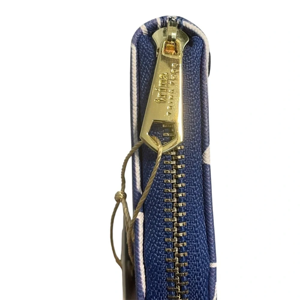 Trina Turk Navy and White Patterned Wallet
